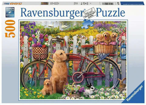 Ravensburger Cute Dogs In The Garden 500Piece