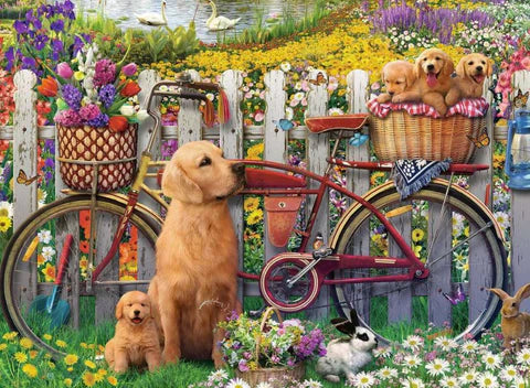 Ravensburger Cute Dogs In The Garden 500Piece