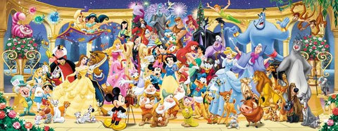 Ravensburger Disney Group Photo Panorama 1000 Piece Puzzle